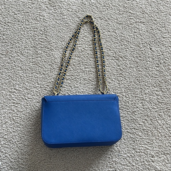 Tory Burch royal blue gold chain crossbody - Picture 3 of 6